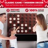 image:imageSwooc Games  Wall Mounted Giant 4 in A Row  60 Quieter  Jumbo Size Wall Games  Game Room Game Accessories and Decor  Garage and Basement Decor  Large Connect  Four in a Row for Kids amp Adults