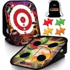 image:imageSwooc Games  Ninja Superstar  2in1 Corn Hole Games for Kids  5Second Setup  Ninja Toys for Boys  Bean Bag Toss Game for Kids  Cornhole Game Set Outdoor  Outdoor Toys  Throwing Star