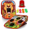 image:imageSwooc Games  Safari Sling  2in1 Bean Bag Toss Game for Kids  5Second Setup Kids Cornhole Game Set  Outdoor Toddler Activities  Backyard Party Games  Corn Hole Set Toddler Bean Bag Toss