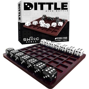 image:imageDittle Dice Battle  2 Player Dice Games for Adults  Adult Board Games for 2 Players  Best Two Player Game for Adults  Two Person Wooden Coffee Table Fun  Bar Game for Adult Indoor Tabletop