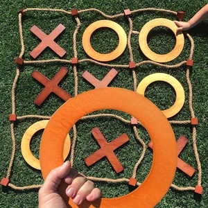 image:imageSWOOC Games  Premium Giant Tic Tac Toe Game Outdoor All Weather  3ft x 3ft  Instant Setup No Assembly  Giant Outdoor Games for Adults and Family  Outside Toys  Large Lawn amp Backyard Fun