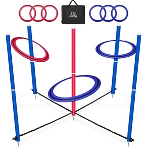 image:imageSwooc Games  King Toss  Giant Ring Toss Game for Kids and Adults 4ft x 4ft  Weatherproof Giant Outdoor Games for Adults and Family  Backyard Activities  Outside Yard amp Lawn Game  Beach Fun