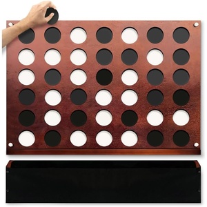 image:imageSwooc Games  Wall Mounted Giant 4 in A Row  60 Quieter  Jumbo Size Wall Games  Game Room Game Accessories and Decor  Garage and Basement Decor  Large Connect  Four in a Row for Kids amp Adults